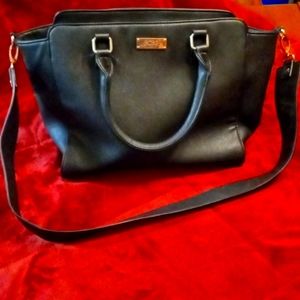 Black leather BCBG women's purse